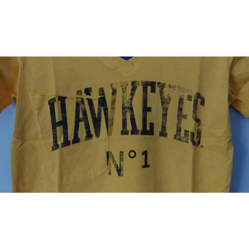 Iowa Hawkeyes Official NCAA Womens V-Neck Tee Slouch Vintage-Style by Venley NEW - Picture 2 of 4
